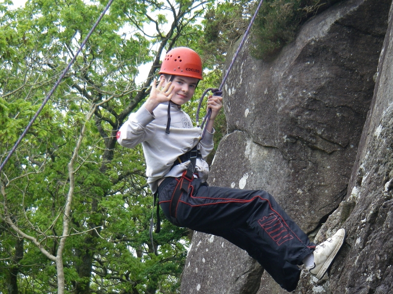 Cdt Davies enjoying the descent